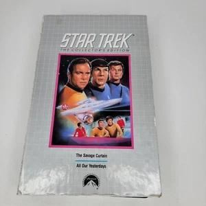Star Trek The Collectors Edition The Savage Curtain All our Yesterdays VHS, 1991 - Picture 1 of 5