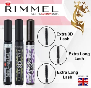 RIMMEL London Extra LONG / 3D / SUPER Lash Mascara Black *CHOOSE YOUR TYPE* 8ml - Picture 1 of 16