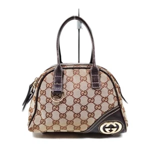 Auth Gucci Beige/ Brown GG Canvas and Leather Satchel - Picture 1 of 9