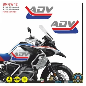 2 Adesivi Fianco Serbatoio Moto BMW R 1250 1200 gs Adventure LC BM gw 12 - Picture 1 of 1