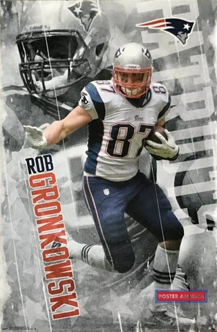 Rob Gronkowski New England Patriots Tight End Poster 22.5 x 34 Cover