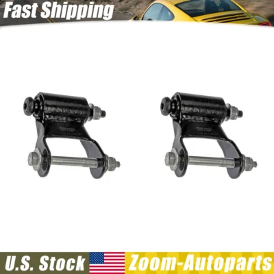 Par de grilletes de suspensión de resorte de hoja trasera Dorman para 98-03 Dodge Durango Foto 1 de 4