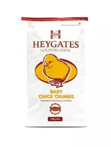 3kg Heygates Baby Chick Crumb (with Coccidiostat) - medicated for chicks - Picture 1 of 2