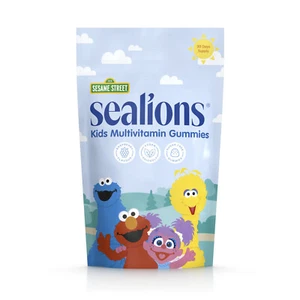 Sesame Street Kids Multivitamin Gummies 60 Raspberry Flavour Soft Gummy Vitamins - Picture 1 of 9