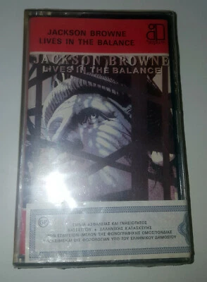  Jackson Browne ‎– Lives In The Balance  1986 Greek Cassette Brand NEW   - Image 1 of 2