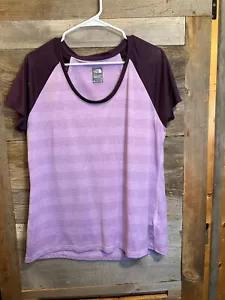The North Face Women's Shirt Size XL Short Sleeve Athletic Flash Dry Purple - Picture 1 of 3
