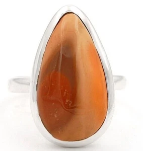 Natural Polychrome Jasper 925 Sterling Silver Ring Sz 8.5 - Imagen 1 de 2
