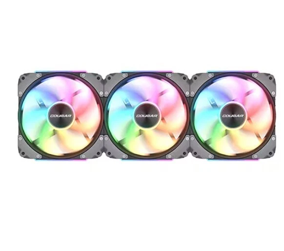 COUGAR APOLAR 120 ARGB NEGRO (PAQUETE DE 3) -ENVÍO EXPRESS- Foto 1 de 1