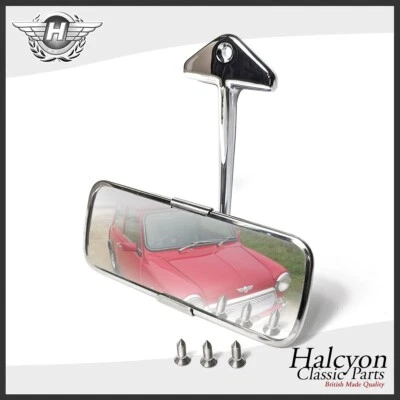 Classic Car Rectangular Interior Mirror for Minis | Die-Cast, S/Steel | 859 - Image 1 of 4