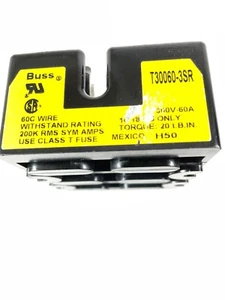 BLOQUE DE FUSIBLES BUS T30030-3SR MODULAR 0-30 AMP 3 POLOS CLASE T 300V SERIE CLASE T - Imagen 1 de 6