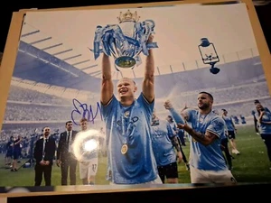 Handsigniertes 16x12 Foto von Ealing Haaland mit Zertifikat - Bild 1 von 4