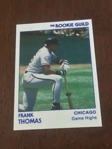 1991 Star Rookie Guild Glossy Frank Thomas Only 5,000 Made HOF RARE SHARP!