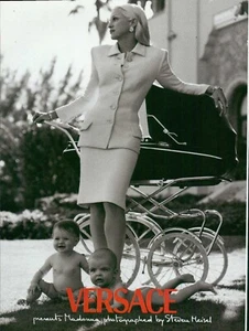 Anuncio impreso de revista Versace Madonna POR Steven Meisel moda 1 pg 1995 - Imagen 1 de 12