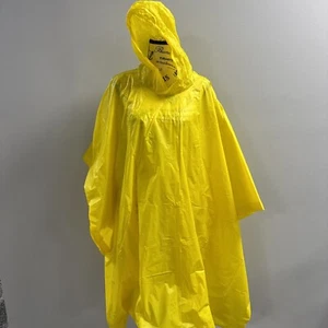 Vintage Disney Parks Mickey Mouse 33" L x 50" W Adult Yellow Rain Jacket Poncho - Picture 1 of 9