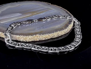 Vintage 925 Silber Damen Herren Armband Silberarmband - 22cm - 15,3g - Bild 1 von 5