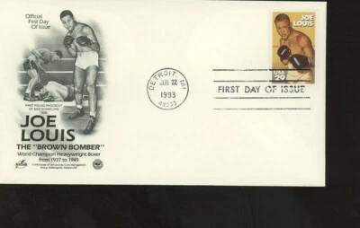 World Heavyweight Champion Joe Louis First Day Cover 1993 Cachet - Image 1 of 2