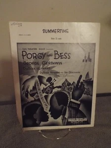 Porgy and Bess SUMMERTIME Revised in a Minor Noten Klavier Gitarre - Bild 1 von 3
