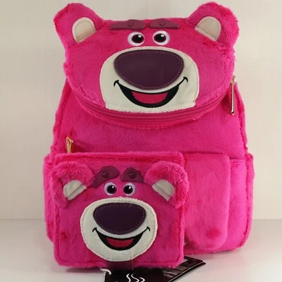 Loungefly Disney Toy Story Lotso Plush Pocket Scented Mini Backpack & Wallet Set - Image 1 of 4