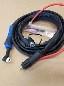 WP17 TORCIA DI SALDATURA TIG 4M/8M con spina e raccordi a 5 pin per adattarsi a SALDATORE TIG EWM - Foto 1 di 1