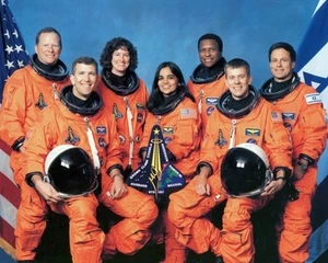 New 8x10 NASA Photo: Final Crew of Space Shuttle Columbia Ill-Fated Last Mission - Picture 1 of 1