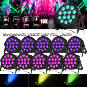 150W 14LED PAR Can Light RGBW Club Party Show Disco Wall Wash Lighting DMX 8CH - Bild 1 von 16