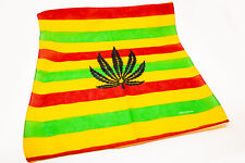 Head Wrap Bandana Weed Leaf Canna Rasta Irie Reggae Hippie Army Style