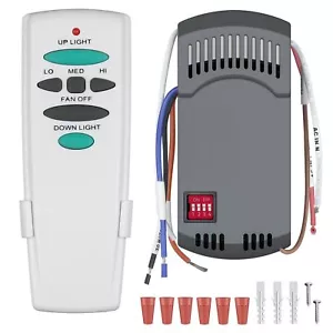 Universal Ceiling Fan Remote Control Kit With Up Down Light Replacement For Hamp - Picture 1 of 7