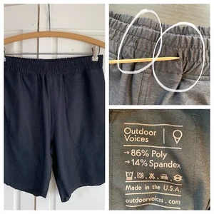 Outdoor Voices pantaloncino uomo medio nero tasca coulisse atletico DIFETTI - Foto 1 di 15