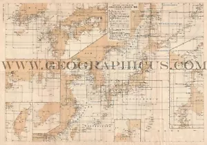 1940 OR SHOWA 15 INDEX MAP OF THE SEA CHARTS OF IMPERIAL JAPAN - Picture 1 of 1