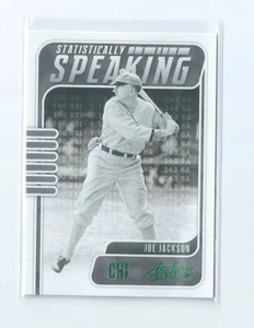 Joe Jackson Statistically Speaking Green Foil 2021 Panini Absolute Baseball SS-1 - Picture 1 of 2