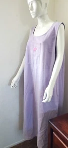 AMY'S CLOSET Women's long midi sleeveless dress, Umbrella embroidered SZ 1X - Picture 1 of 13