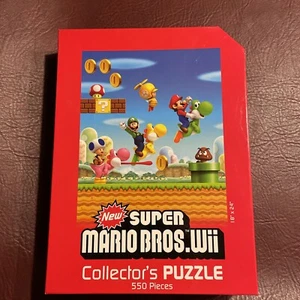 Super Mario Bros. Wii Nintendo Collector's Puzzle 550 Piece 18"x24" - Picture 1 of 3