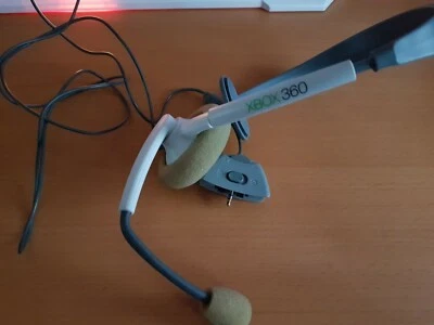 CUFFIA + MICROFONO HEADSET XBOX 360 ORIGINALE ORIGINALE MICROSOFT - Immagine 1 di 3