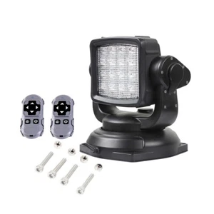 12-24V 80W Wireless Remote Control Flood Beam LED Rescue Searchlight For Offroad - Picture 1 of 10