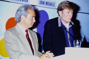 LORNE MICHAELS, CONAN O'BRIEN, 35mm Slide - Picture 1 of 1