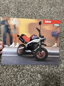 1988 HONDA ZB50 MOTORCYCLE Dealer Sales Brochure - Picture 1 of 2