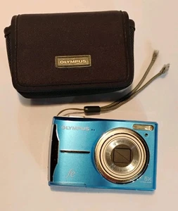 Olympus FE-46 12.0MP Digitalkamera, 5x optischer Zoom - getestet - blau mit Tasche - Bild 1 von 14