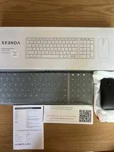 Seenda Bezprzewodowa klawiatura Bluetooth Mysz Multi-Device Akumulator SKM64-2 - Zdjęcie 1 z 8
