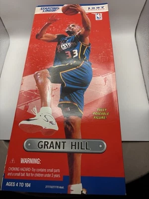 Figura de acción Grant Hill 1997 alineación inicial muñeca pistones de 12" nueva en caja Foto 1 de 2