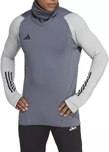 Adidas Men's $120 TIRO 23 WM long sleeve shirt top w/warm high neck Gray size L - Picture 1 of 5