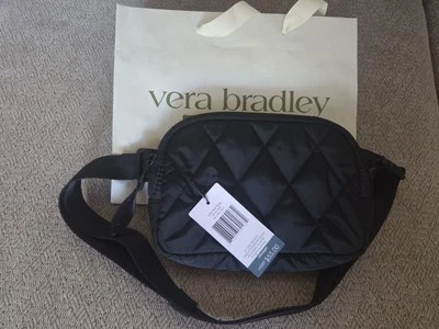 Mini Bolso Cinturón Vera Bradley Ultraligero Esencial Negro Billetera Noche Sin Luna Nuevo con Etiquetas  Foto 1 de 4