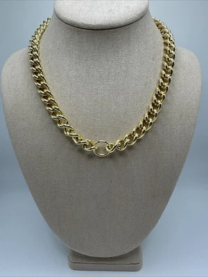 "Collar de cadena gruesa Bellezza Italia bronce tono oro 18"" de largo" Foto 1 de 4