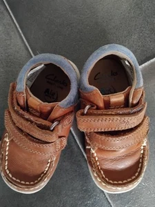 Clarks First Shoes Boys Size 4.5G (Brown) Smart Casual - Picture 1 of 5