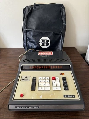 Vintage Burroughs C3200 Electronic Calculator Nixie Tube Display Retro 1960 - Image 1 of 4