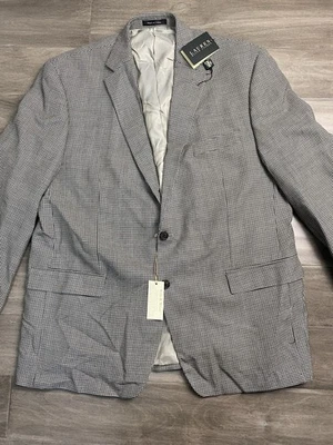 Lauren Ralph Lauren Sport пальто Blazer мужской 46R серый коричневый гончая шелковая шерсть - Изображение 1 из 4