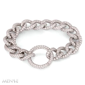Pomellato Armband Cantene 750/- Weißgold Pavé Diamantbesatz 16,5 cm (22935) - Bild 1 von 9