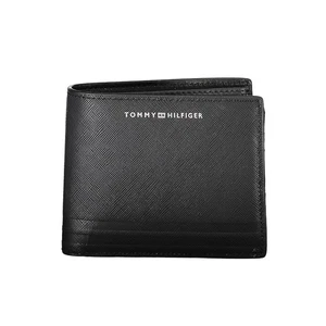 Cartera Tommy Hilfiger de cuero negra para hombre - Imagen 1 de 3