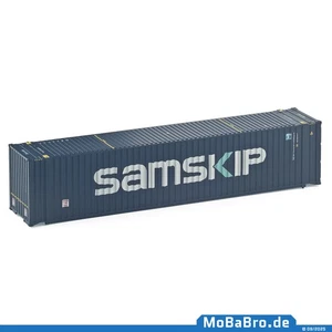 Blauer 45ft Container "SAMSKIP" in 1:87 (H0 - NEM380) - Picture 1 of 3
