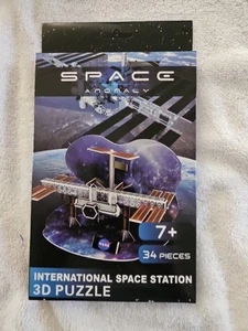 Puzzle 3D Stazione Spaziale Internazionale Spazio Esterno Fai da Te Modello Set 34 pz - Foto 1 di 3