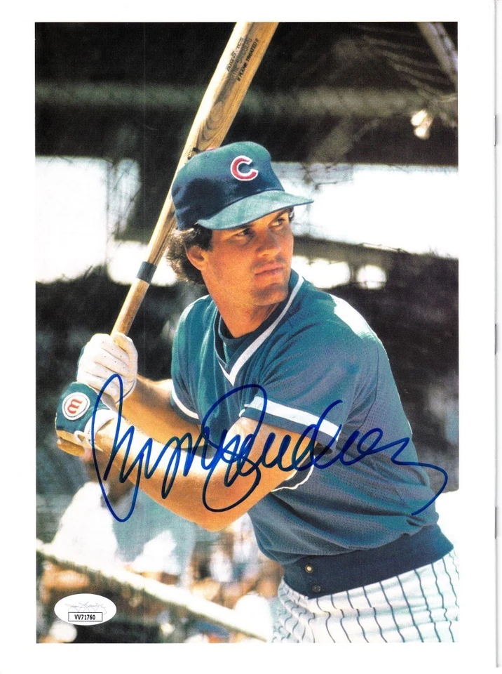 Ryne Sandberg autographed signed Cubs Beckett Baseball magazine 8x10 photo (JSA) - Image 1 of 2
